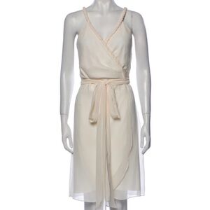 Ceremony Classy Cream Wrap Dress